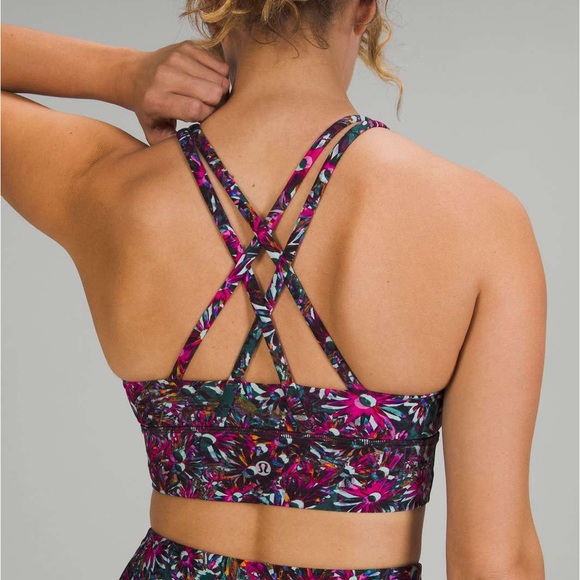 Lululemon Energy Longline Bra *Medium Support, B–D Cups
Floral Electric Multi - Picture 2 of 8